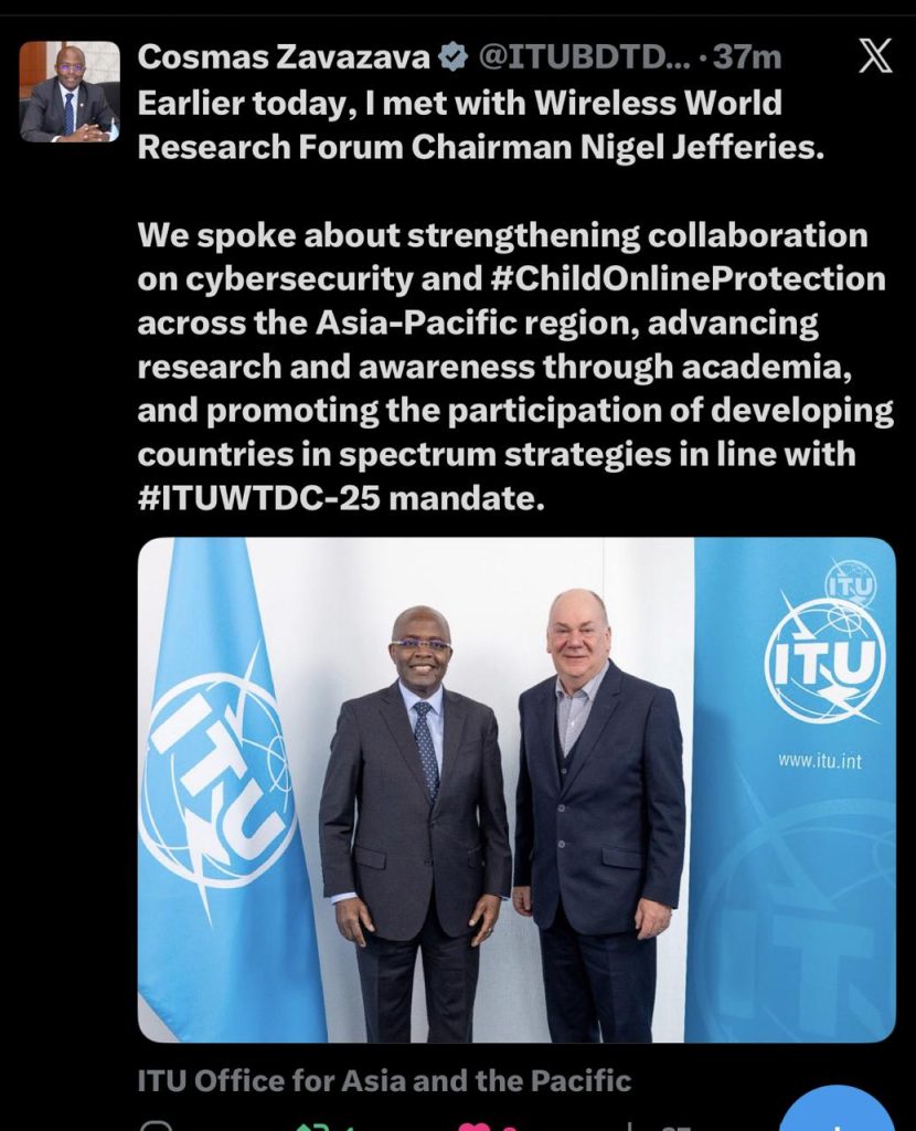 Meeting with ITU BDT Director on Cybersecurity
